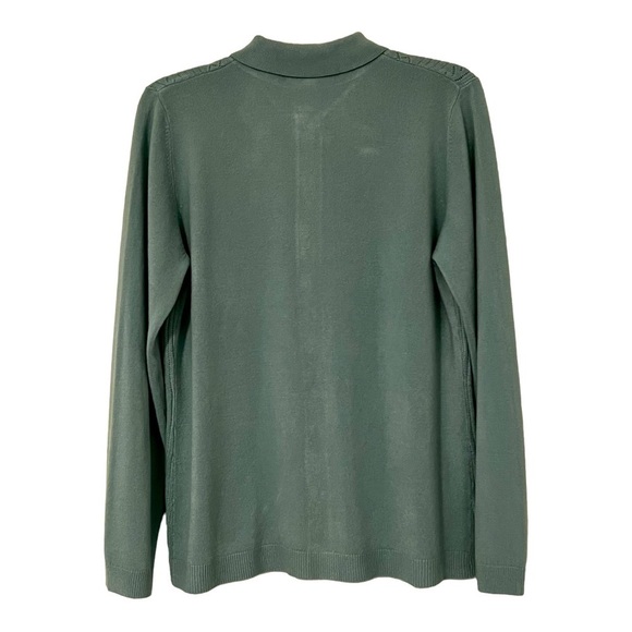 DRAPERS & DAMONS button down blouse and cardigan medium - Picture 3 of 10